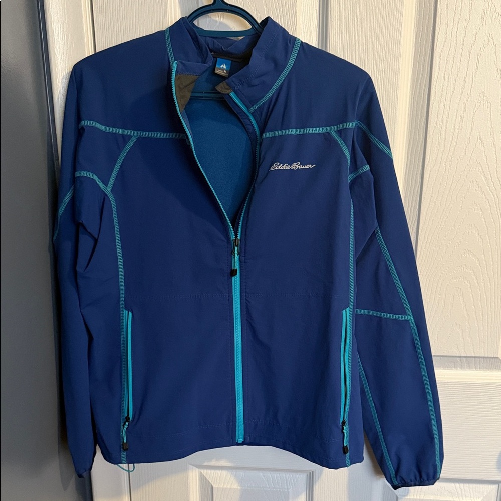 Women’s Eddie Bauer Navy Jacket with Aqua Details